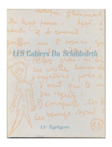 Les Cahiers du Schibboleth n°13