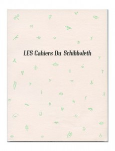 Les Cahiers du Schibboleth n°14